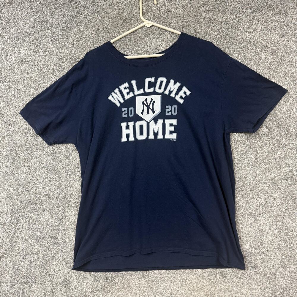 New York Yankees Shirt Mens XL Blue MLB Baseball Welcome‎ Home 2020 Fanatics